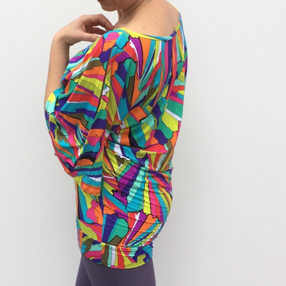 Trina Turk Tunic Cover Up Super Short Mini Dress M